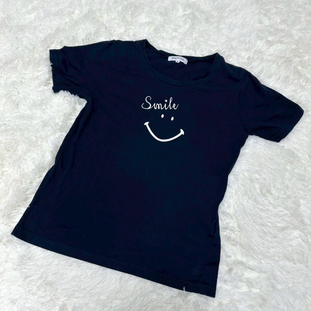 【ナチュラルビューティーベーシック】/トップス/(M)/ネイビー/半袖/スマイル拍卖