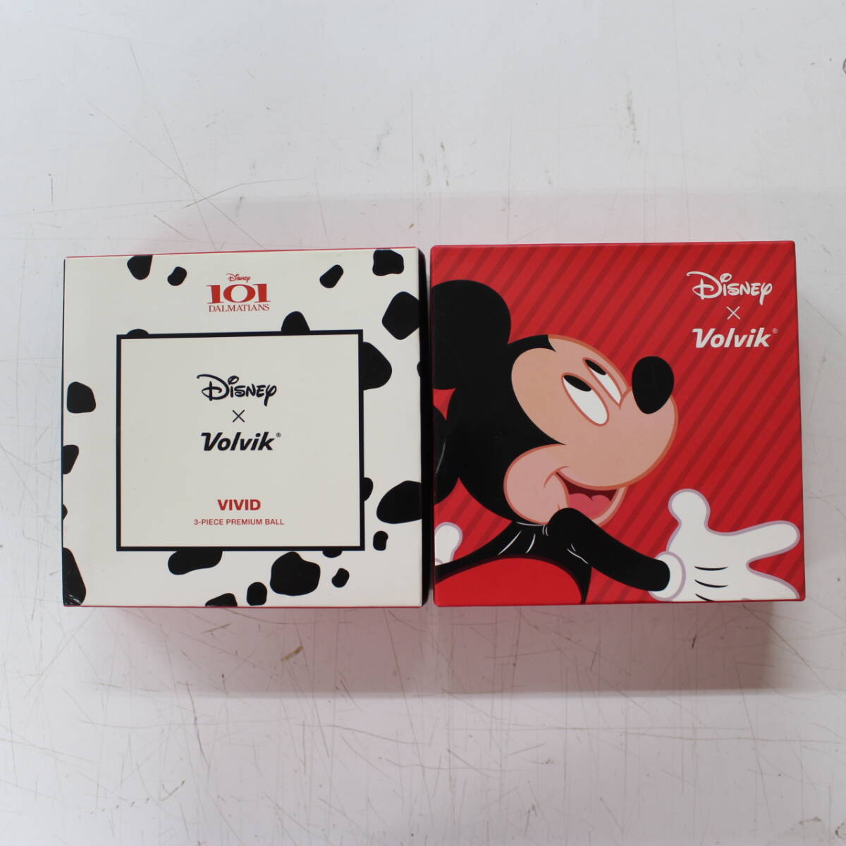 『プレゼントに最適』Disney × Volvik 3-PIECE PREMIUM BALL ディズニー×ボルビック ボール&マーカー ミッキー・101ダルメシアン セット拍卖