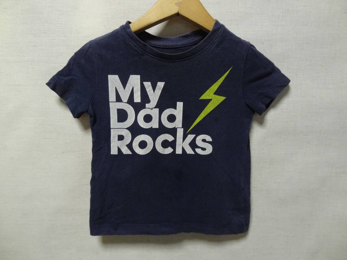 全国送料無料 ベビーギャップ baby GAP 子供服キッズベビー男の子 MY DAD ROCKS プリント半袖Tシャツ 90(18-24)拍卖
