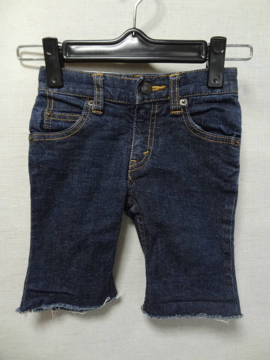全国送料無料 リーバイス Levi's 子供服キッズ男の子 ウェストアジャスター付き カットオフジーンズ ショートパンツ 90拍卖