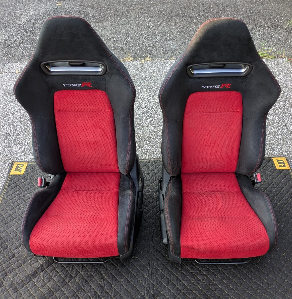 HONDA シビックタイプR FD2 後期モデル 純正シート 運転席 助手席 左右セット シートレール付き 美品拍卖