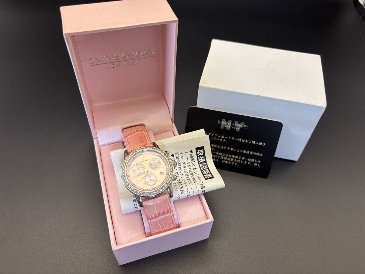 【新品未使用】DIANNE BEAUDRY NEW YORK 腕時計 ピンク拍卖