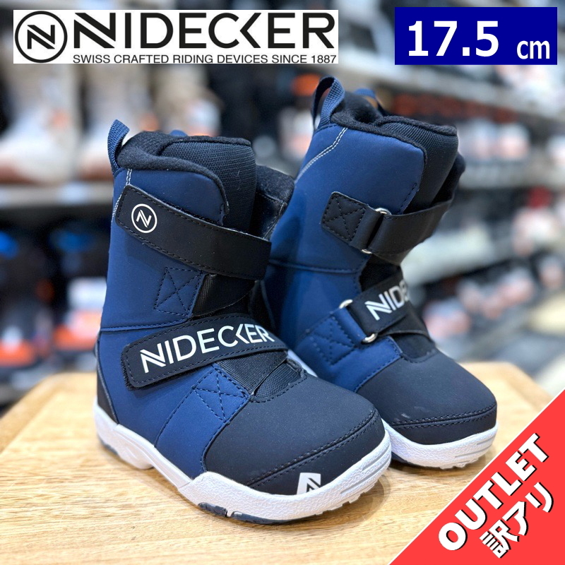 【ラスト1点】 【OUTLET】NIDECKER MICRON MINI カラー:BLACK 17.5cm ナイデッカー ミクロン ミニ キッズ スノーボードブーツ 型落ち拍卖
