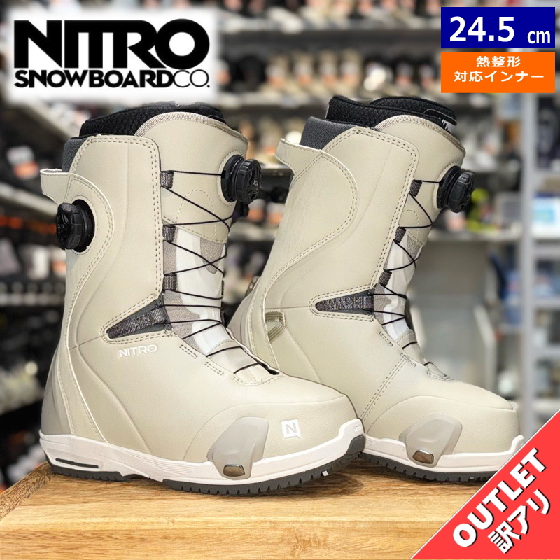 【ラスト1点】 【OUTLET】24-25 NITRO DYNASTY BOA カラー:SAND 24.5cm ナイトロ ダイナスティ レディース スノーボードブーツ 型落ち拍卖