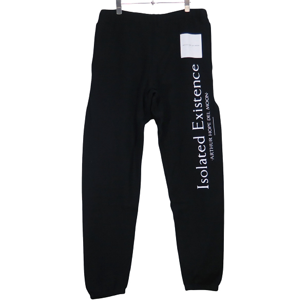 ARTHUR HOPE DEL MOON. アーサー ホープ デル ムーン SWEAT PANTS スウェット パンツ ブラック トラウザーズ ボトムス サイズL Augk拍卖