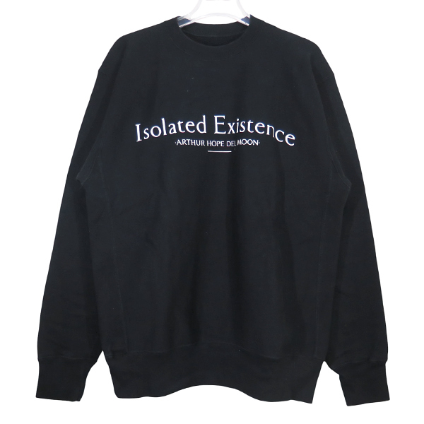 ARTHUR HOPE DEL MOON. アーサー ホープ デル ムーン C/N SWEATSHIRT クルーネック スウェット トレーナー ブラック トップス サイズL Augk拍卖