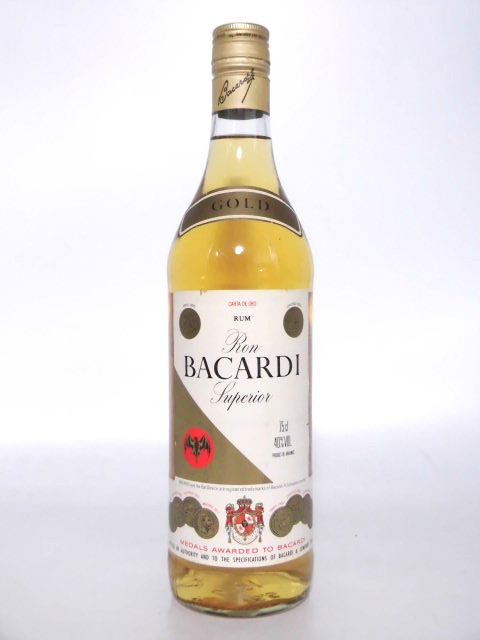 【L2】バカルディ ゴールド ラム 90年代 旧ボトル【BACARDI GOLD RUM】拍卖