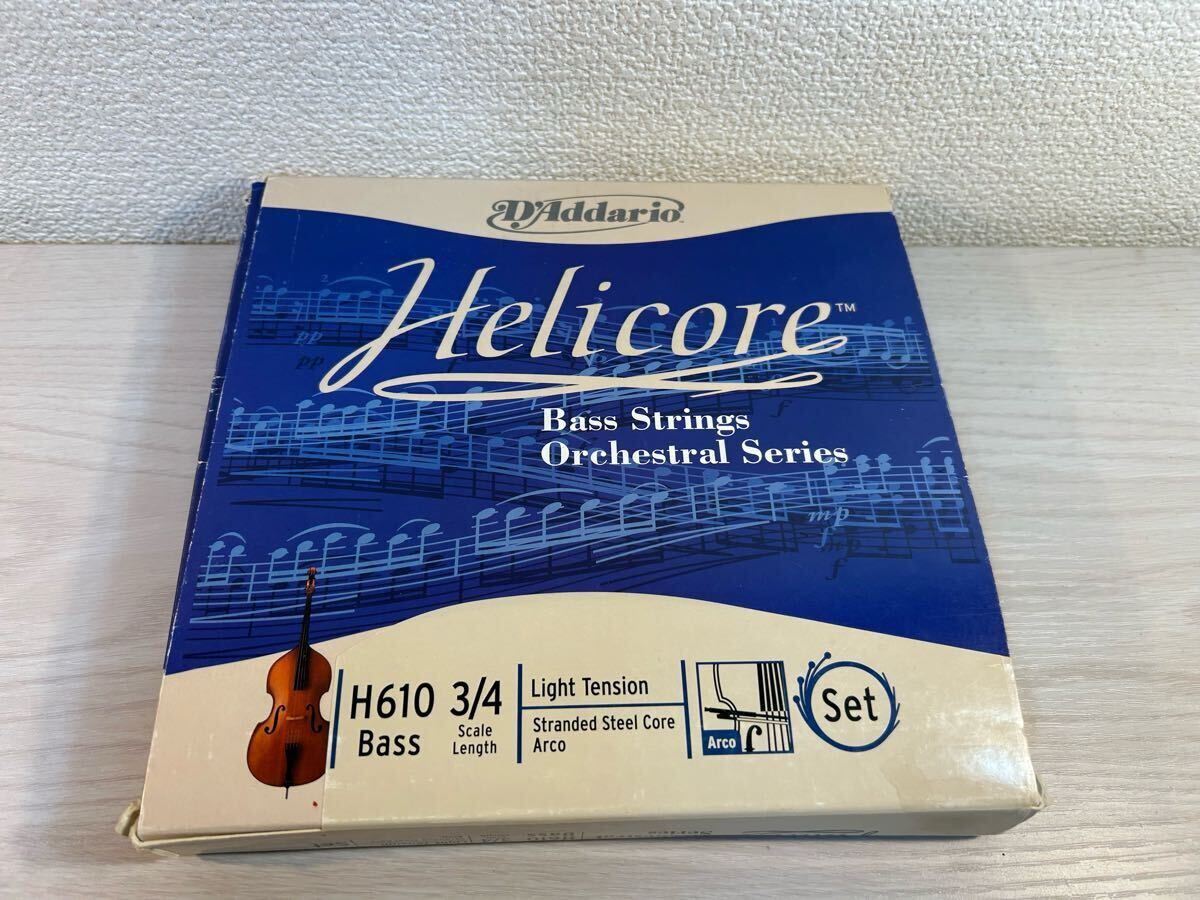 J03#19 US製 コントラバス弦4本セット 新品未使用 最安値【 D'addario / Helicore H610 3/4オーケストラシリーズ 程度良好 250808拍卖