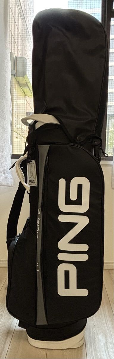 中古美品(使用3回) ピン PING CB-P2405 ライトスタンド 9.5型 キャディバッグ 2024年モデル拍卖