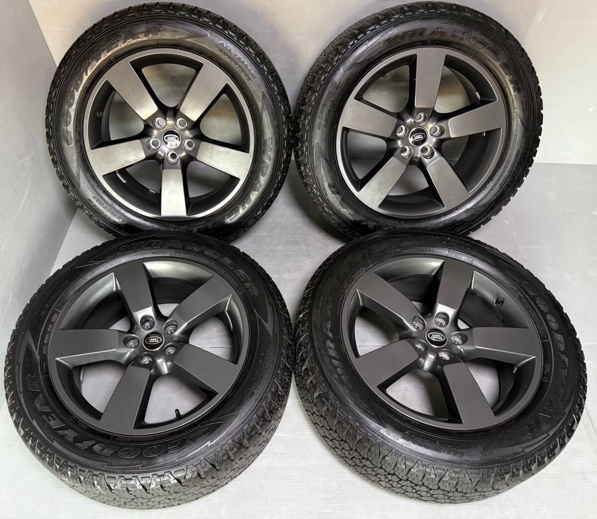 20インチ タイヤ付 5スポークホイール (4本) ランドローバー レンジローバー ディフェンダー 8.5J +41.5 120 5H GOODYEAR 2023年製...67拍卖