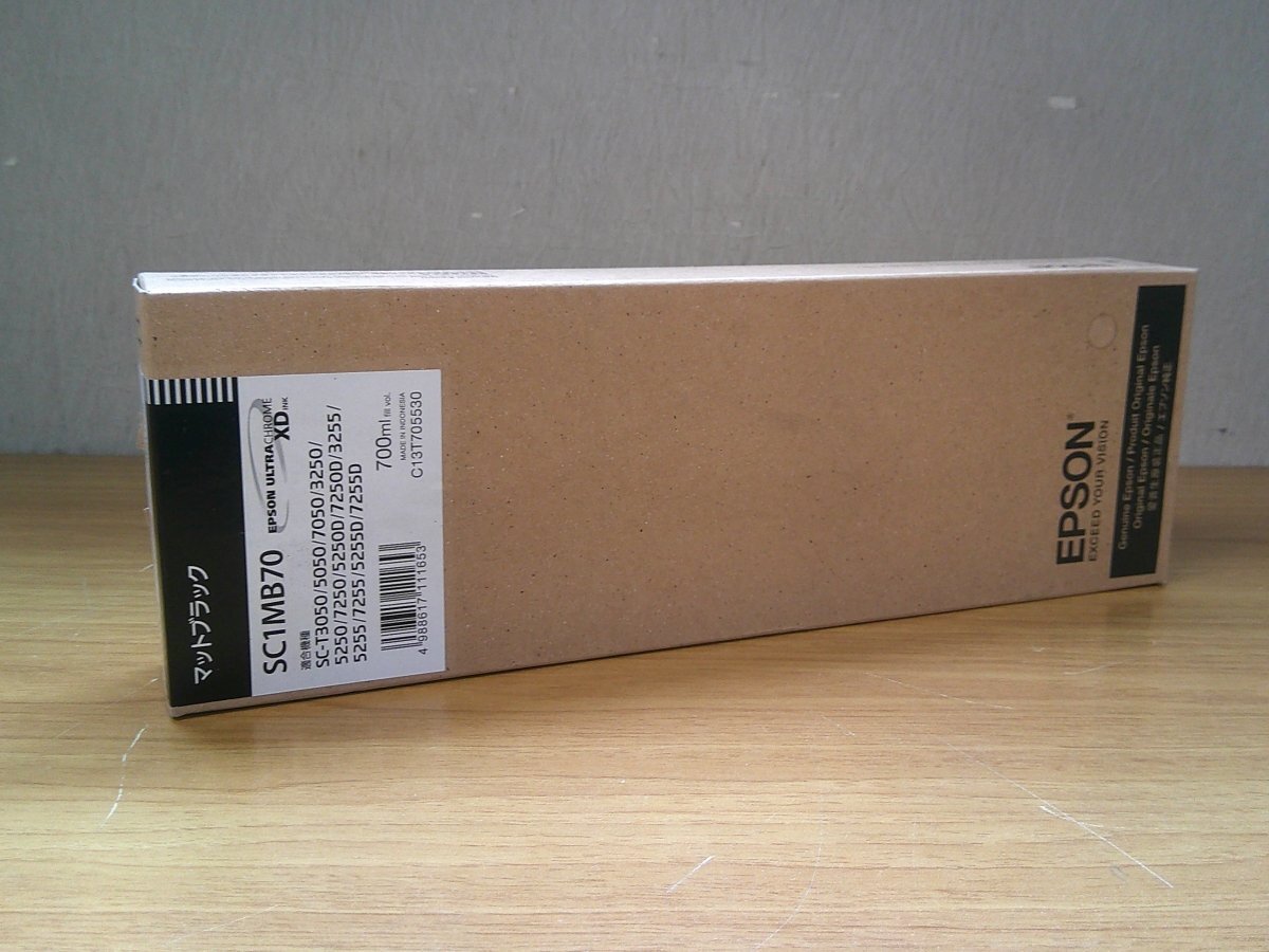 ● アウトレット 新品未使用 純正品 送料無料 【EPSON SC1MB70 インクカートリッジ マットブラック】(2) ●拍卖
