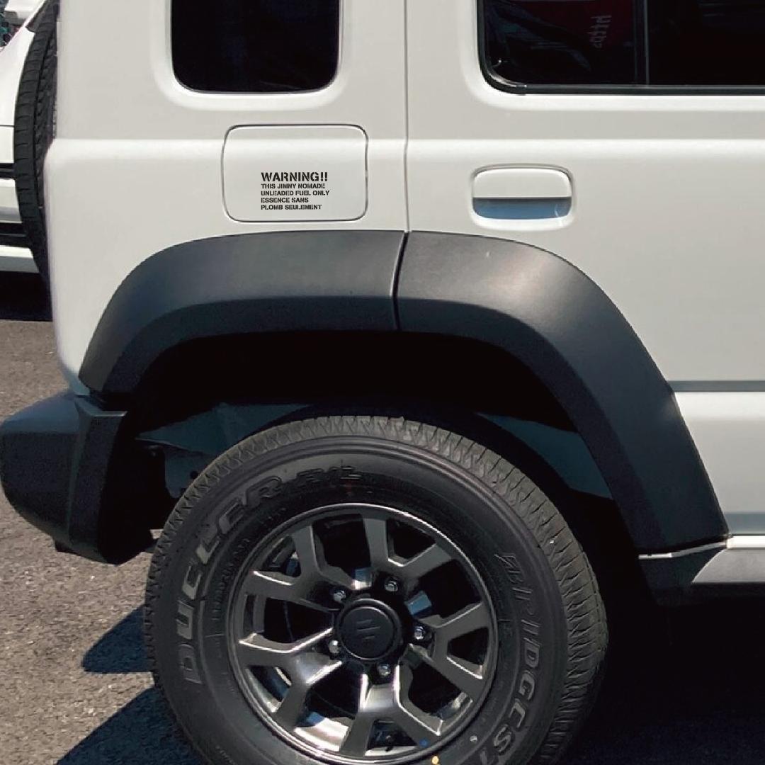 ジムニー ノマド 給油口カバー 燃料 ステンシル ミリタリー カッティングステッカー 転写シール 色変更可能拍卖