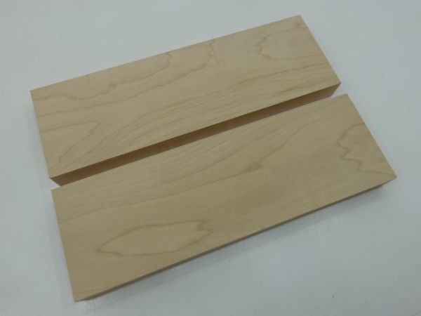 No,7240-P カエデ・メープル 2枚 厚さ27.0mm×長さ320mm×幅103mm 発送はゆうパケットポスト 送料無料拍卖