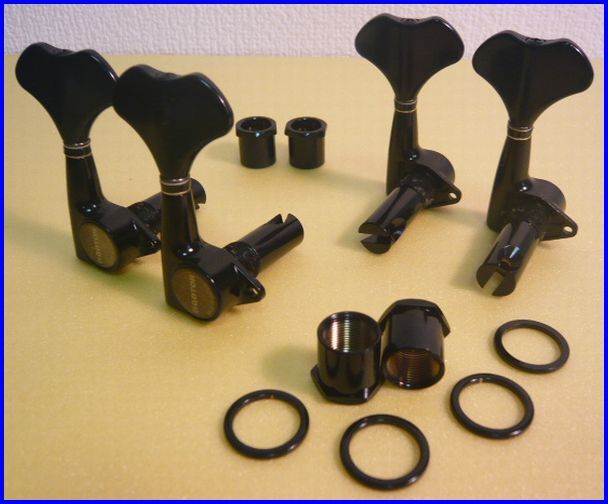 GOTOH Bass ペグセットGB-707 L2/R2 黒 4弦ベース用ゴトー拍卖