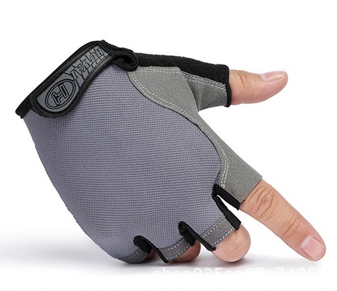 【サイクルグローブ グレー Mサイズ】指切り サイクリング グローブ 自転車 手袋 指なし バイク メッシュ ロードバイク 夏用 夏拍卖