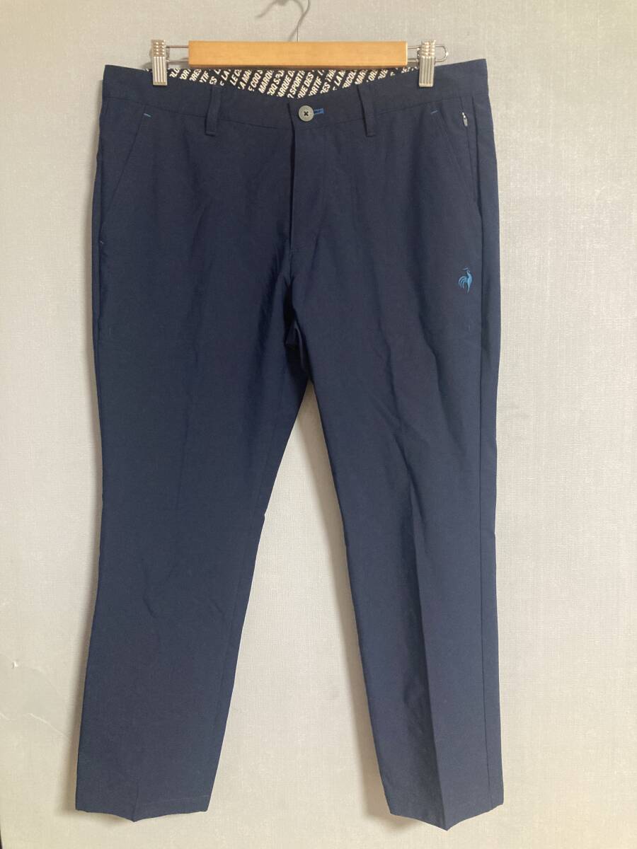 ★美品 lecoq sportif GOLF ルコック ゴルフ EXcDRY ゴルフパンツ 92 ネイビー 吸汗速乾 ドライ拍卖