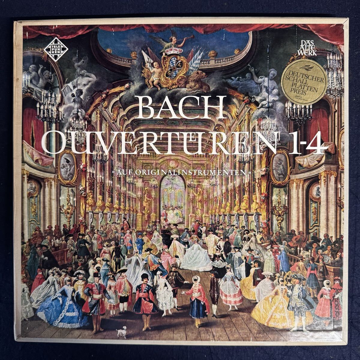 Bach/Ouverturen No.1~No.4 Harnoncourt 2LP カール・ミュンヒンガーの管弦楽組曲 バッハ/管弦楽組曲 独TELEFUNKEN レコード クラシック拍卖