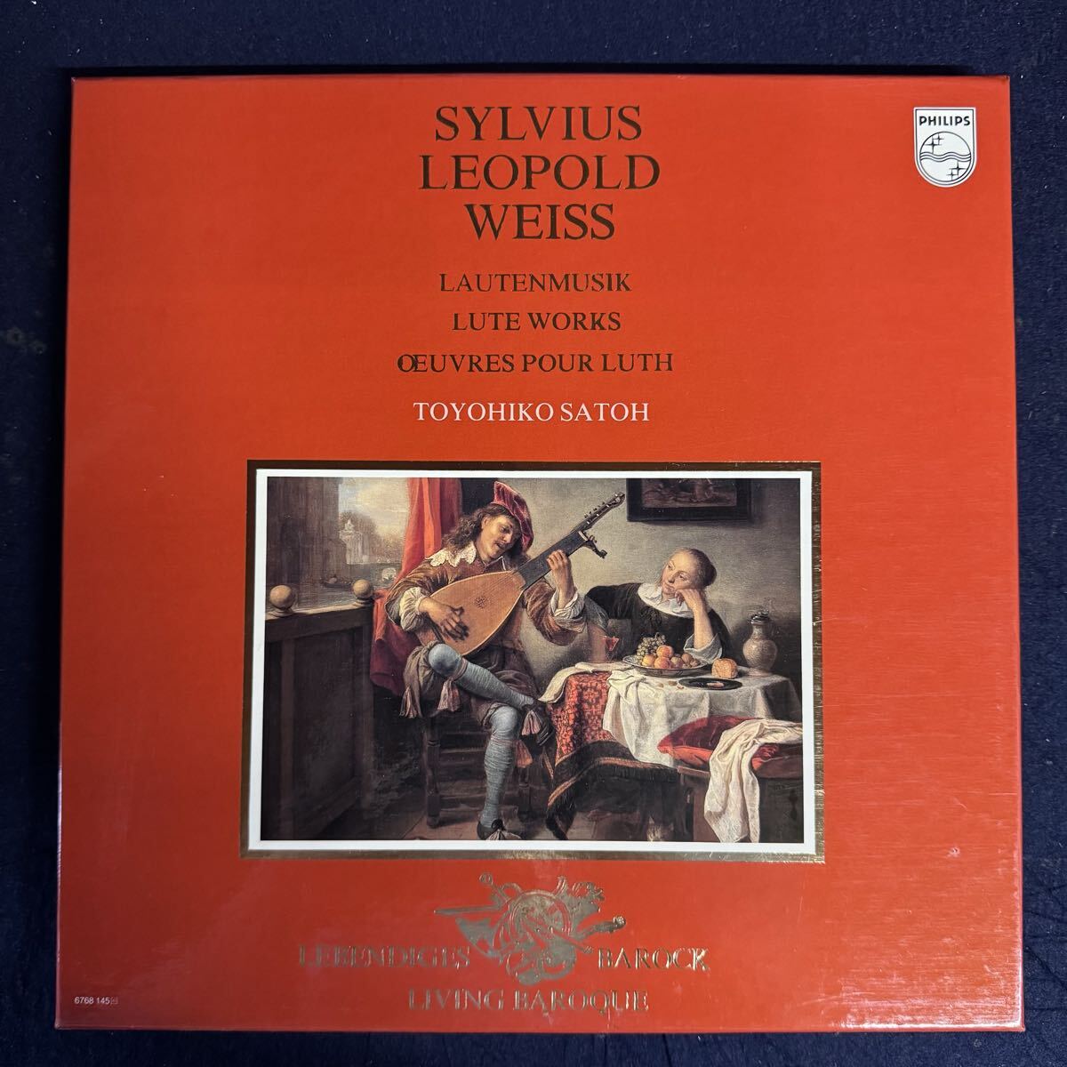 sylvius leopold weiss toyohiko satoh 佐藤豊彦 ヴァイス リュート曲集3枚組 シルヴィウス・レオポルト・ヴァイス クラシック レコード 拍卖