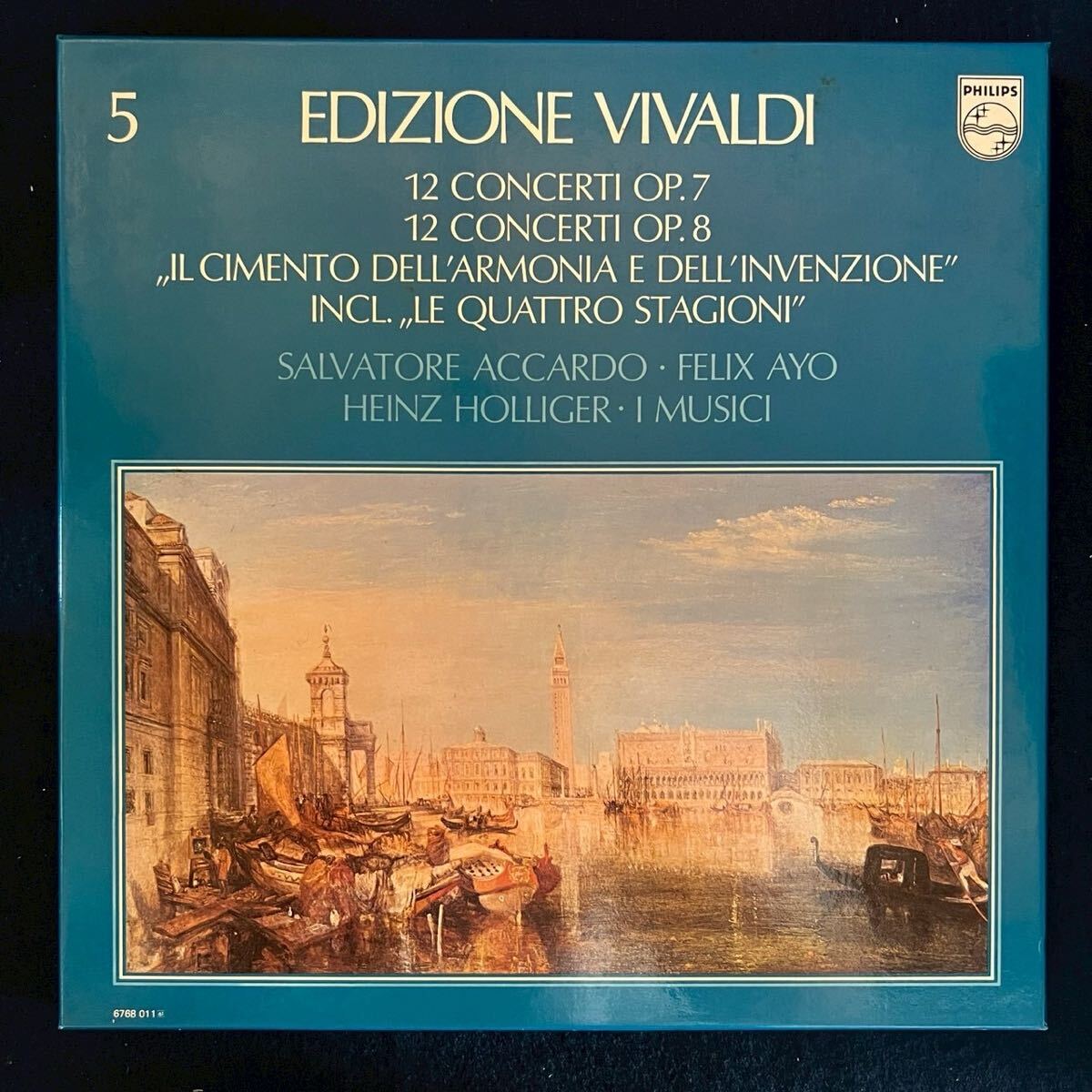 Edizione Vivaldi 5 LP レコード 全集 ヴィヴァルディ コンサート SALVATORE ACCARDO FELIX AYOHEINZ HOLLIGER I MUSICI拍卖