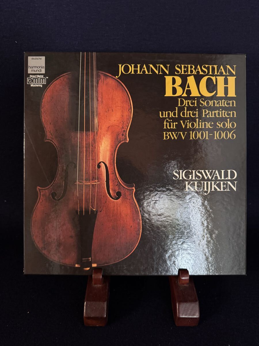 未視聴 独 HARMONIA MUNDI 3LP-BOX DIGITAL STEREO ((( 高音質DMMデジタル バッハ Bach Sigiswald Kuijken シギスヴァルト・クイケン !!!拍卖