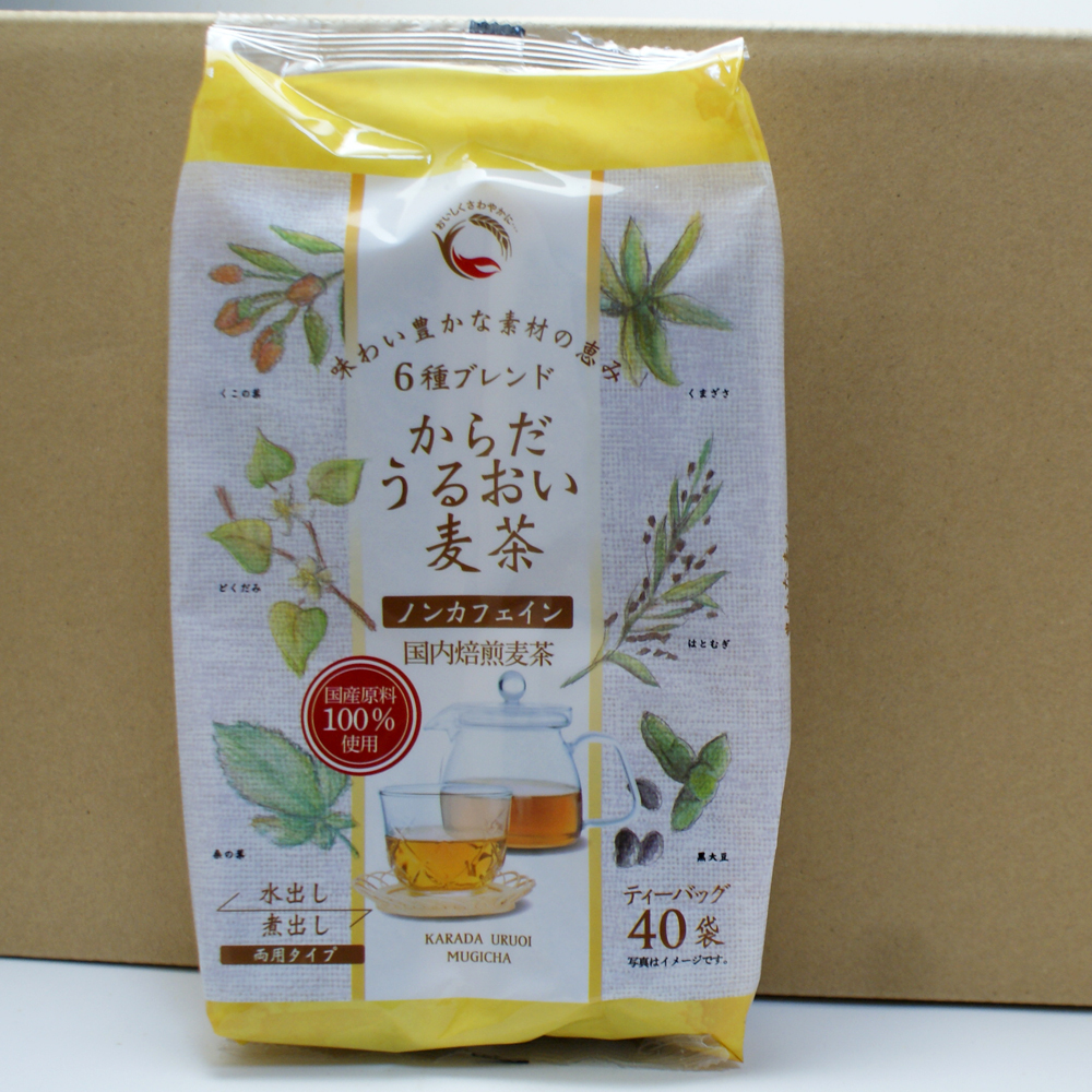 6種ブレンド からだうるおい 麦茶パック 10g×40袋 1ケース20個 送料無料( 水だし 水出し むぎ茶 )拍卖