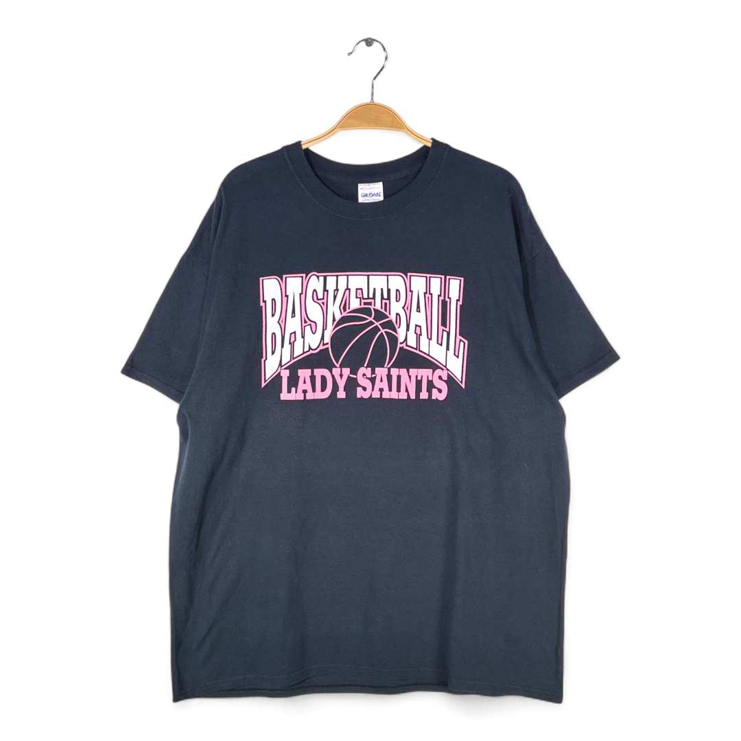 【送料無料】ギルダン カレッジTシャツ バスケットボールT 黒色 Tシャツ GILDAN 大きいサイズ メンズXL 古着 @BZ9038拍卖