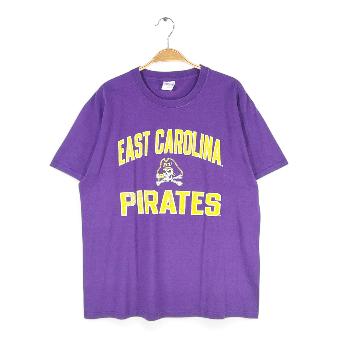 【送料無料】ジャージーズ カレッジプリント Tシャツ スカル 三段プリント パープル HIDENTSI-T JERZEES 紫色 メンズL 古着 @BZ9057拍卖