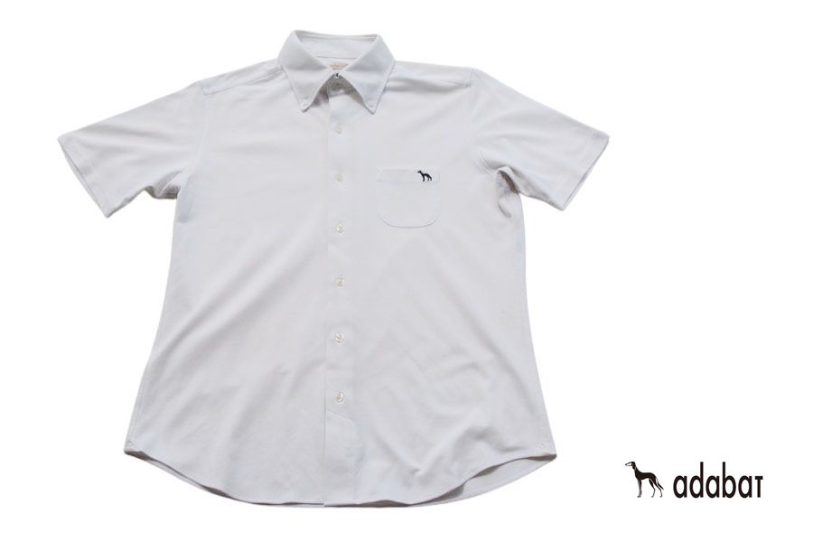 送料無料★【中古】アダバット|adabat×HITOYOSHI SHIRTS|半袖ボタンダウンシャツ|メンズゴルフウェア|48拍卖