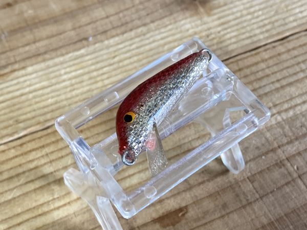 メーカー不明ミノー35㎜1.8g アカシルバー ハンドメイ メバルトラウト拍卖