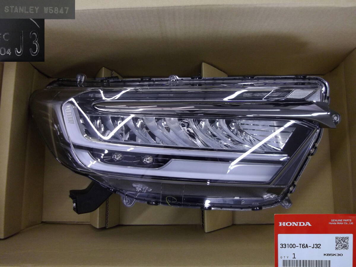 ★●2508-108 RC1 RC2 RC4 オデッセイ アブソルート 後期 e:HEV 純正 LED ACL付 右 ヘッドライト STANLEY W5847 33100-T6A-J32 刻印J3 新品拍卖