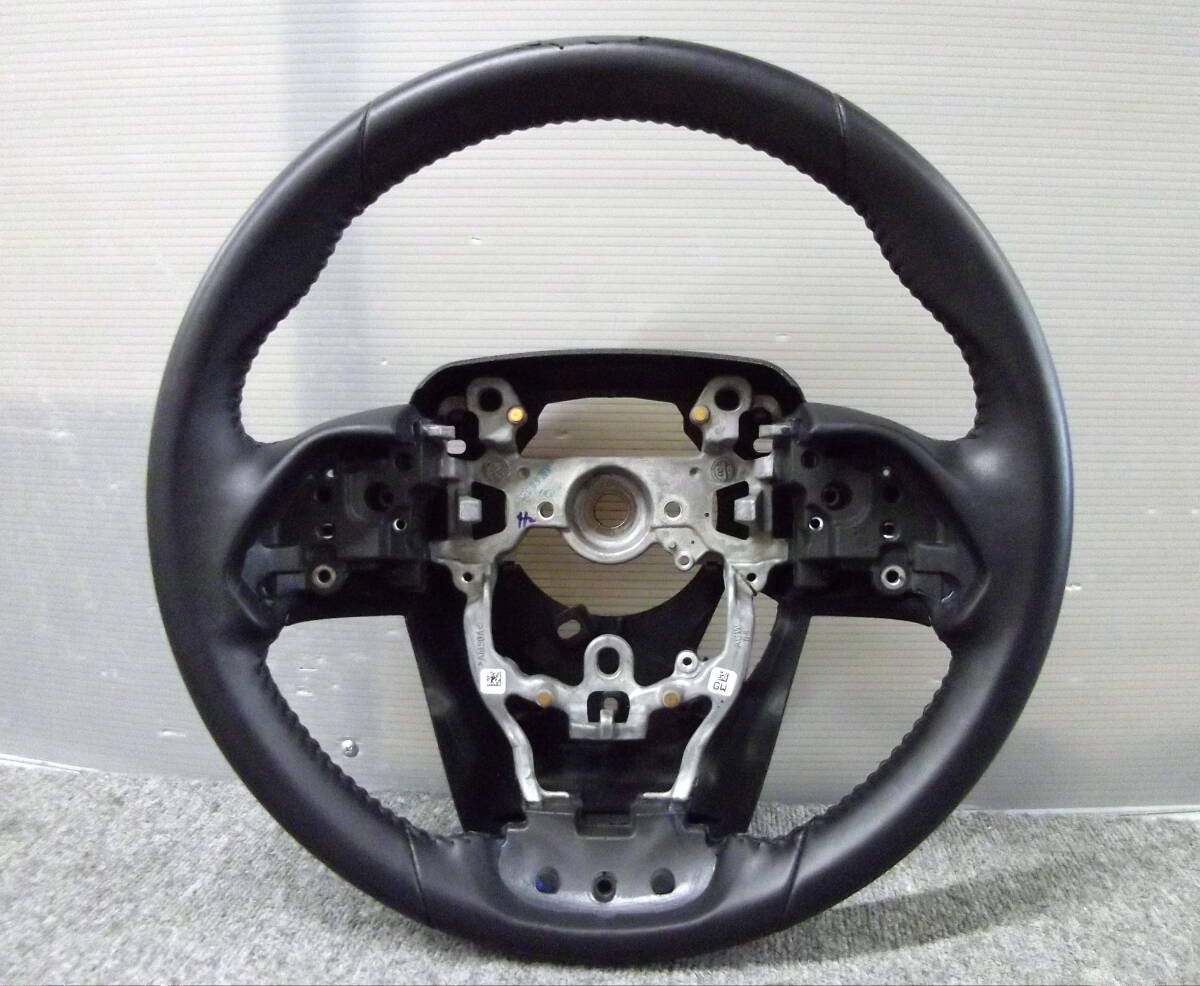 ★●2508-NT28L ZVW50 ZVW51 ZVW55 50系 PRIUS プリウス 純正 レザーステアリング ハンドル拍卖