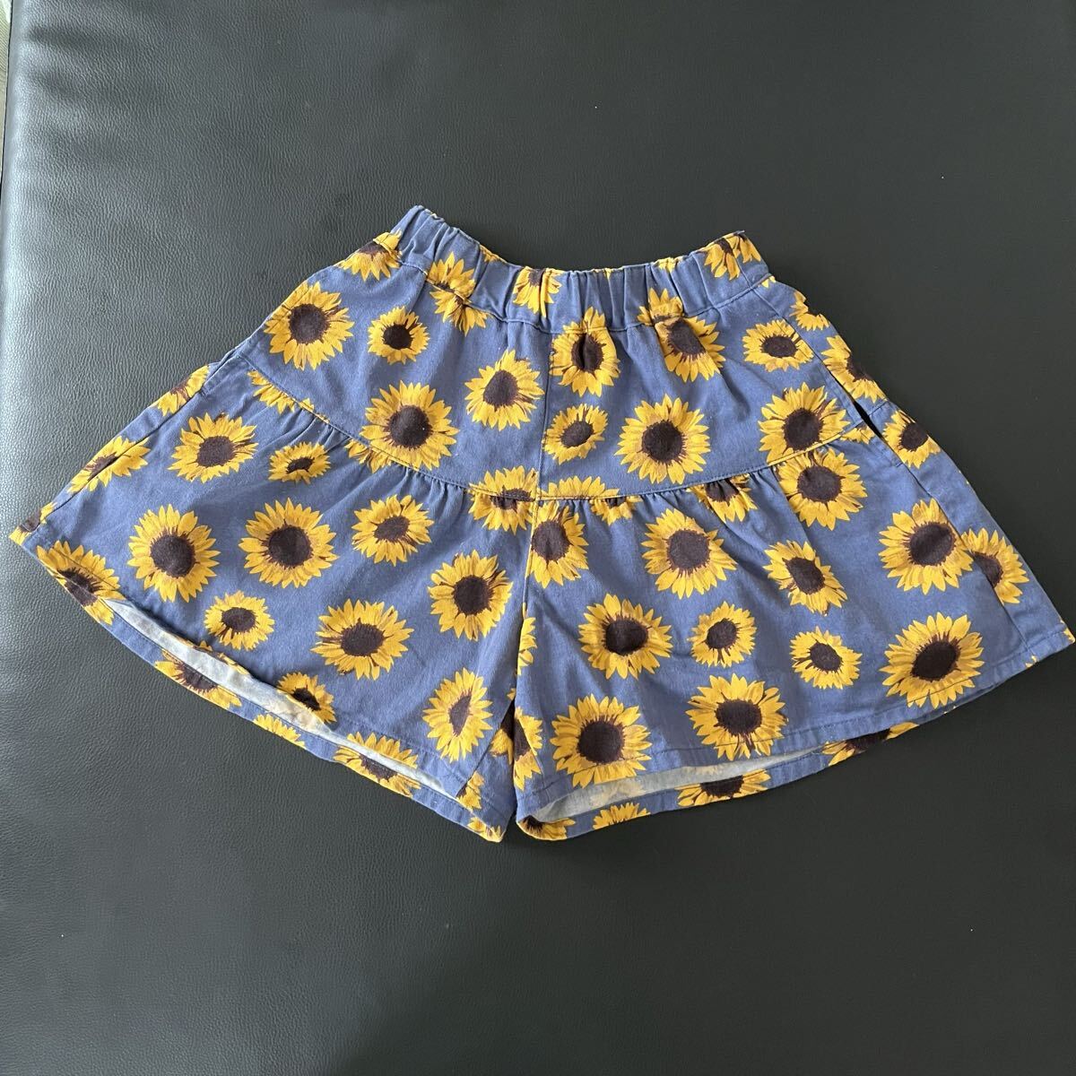 GU ひまわり 夏 キュロット 130cm拍卖