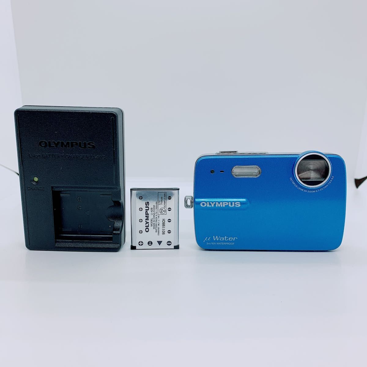 OLYMPUS デジタルカメラ μ ミュー ウォーター 防水 ブルー M309拍卖