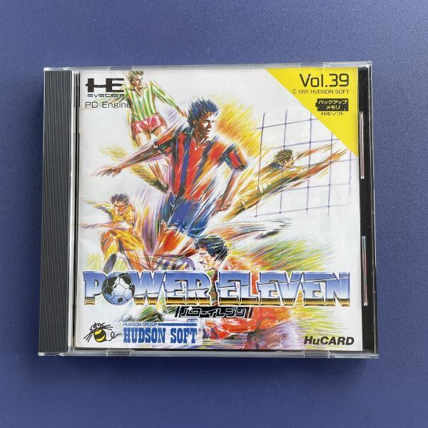 美品 PCエンジン ソフト パワーイレブン powereleven ケース/説明書付 ハドソン HUDSON Huカード 懐ゲー SFC NEC メガドライブ CD-ROMROM拍卖