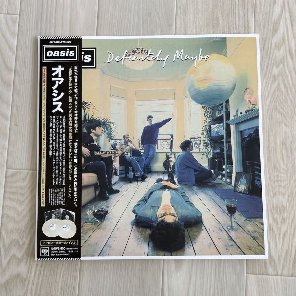 LP / 新品 帯付 完全生産限定盤 Oasis オアシス - Definitely Maybe アイボリー・カラーヴァイナル 2枚組 UKロック アナログ レコード拍卖