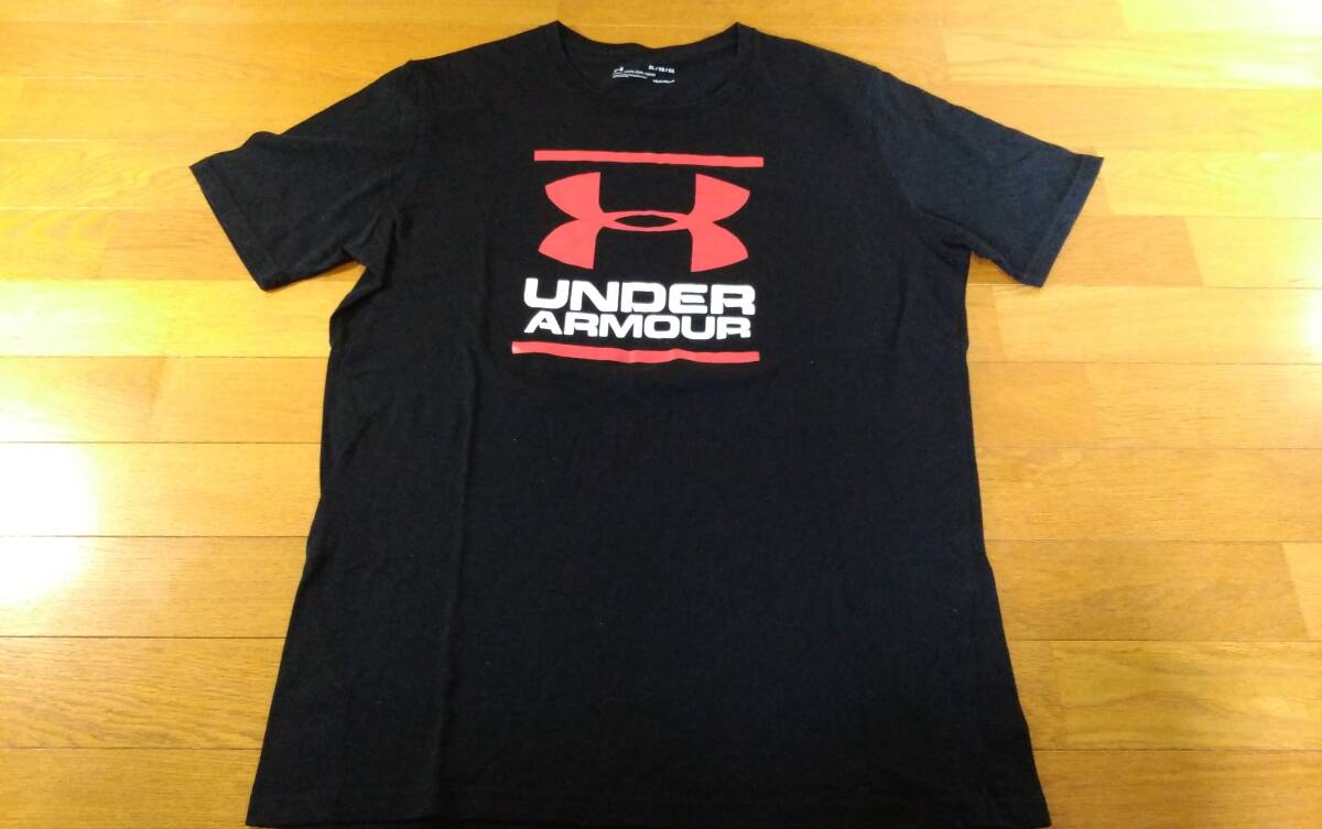 UNDER ARMOUR アンダーアーマー Tシャツ SIZE:XL 黒 赤 送料215円~拍卖
