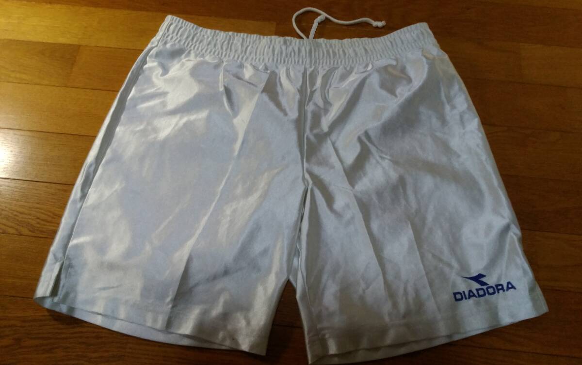 DIADORA ディアドラ ハーフパンツ SIZE:M 白 エナメル 送料360円~拍卖