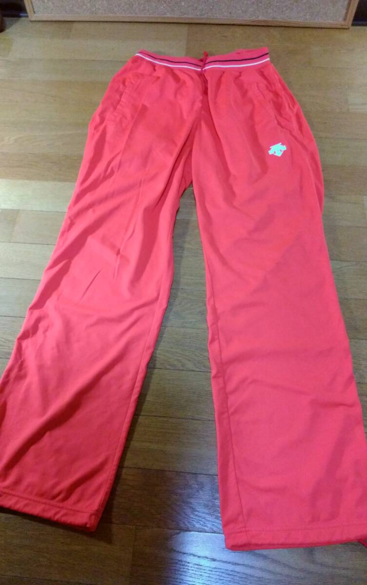 DESCENTE デサント ジャージ パンツ SIZE:L 赤 オレンジ系 送料600円~拍卖