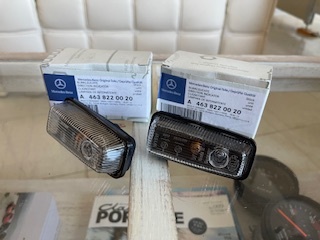 ■激レア!! 未使用品 W460 W463 メルセデスベンツクリアサイドマーカー ゲレンデ ゲレンデヴァーゲン Gクラス 左右1台分 W461拍卖