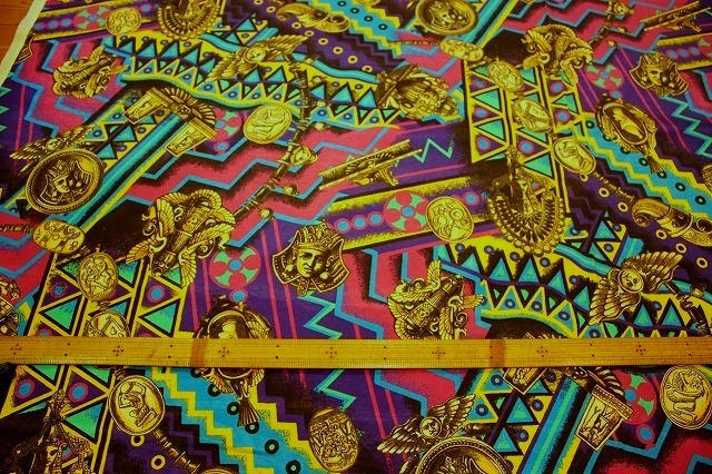 【副資材】ビンテージ撥水加工 プリント140巾2m(37)拍卖