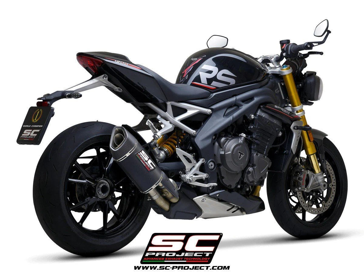 【国内在庫】SC-PROJECT SCプロジェクト SC1-R GT スリップオンサイレンサー 公道走行可 ユーロ5対応 SPEED TRIPLE 1200 RS / RR '21-25拍卖
