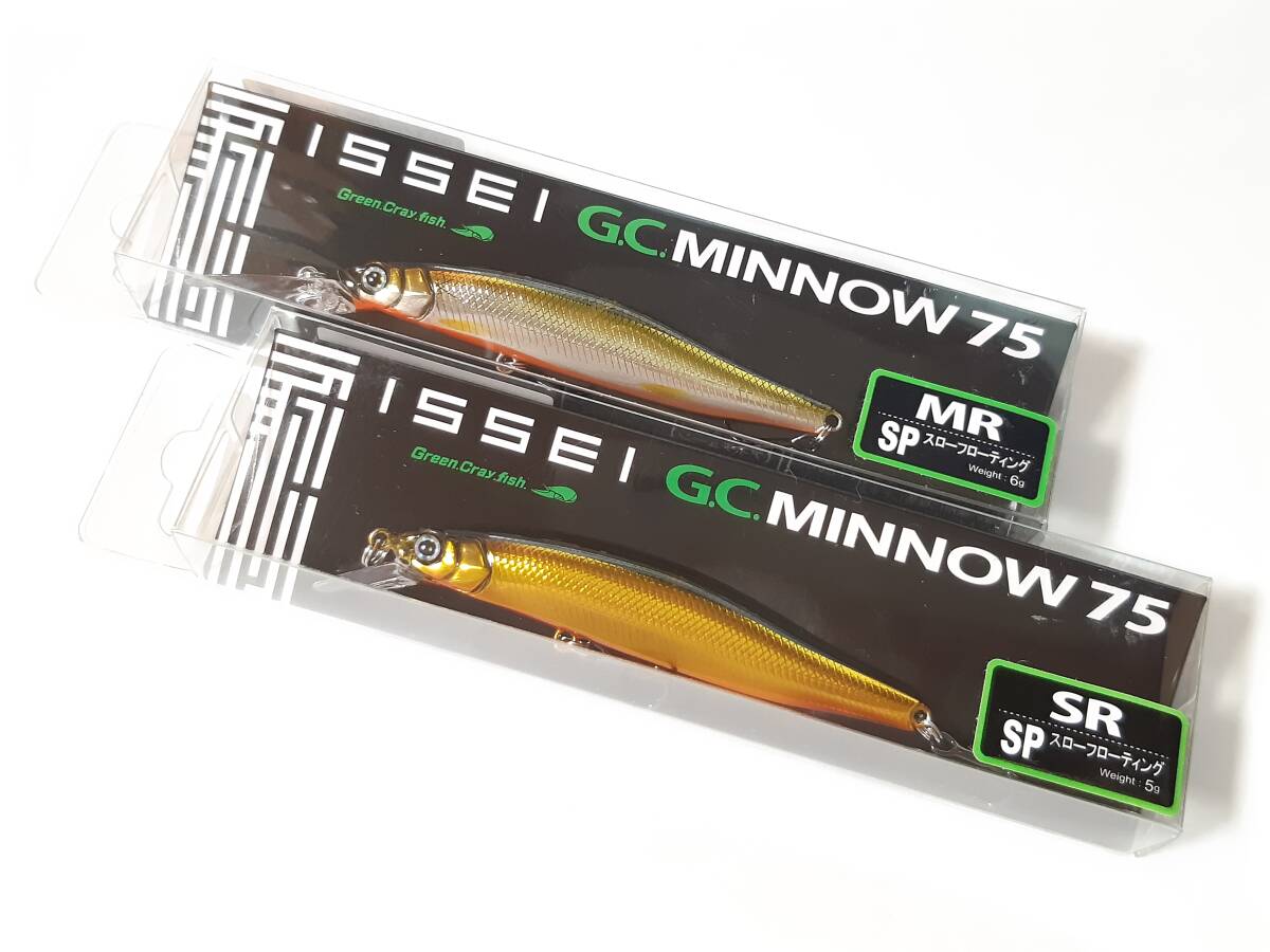 新品 issei GCミノー 75 SP SR ・ 75 SP MR 一誠 G.C.ミノー ◆2個セット◆ キンクロ / 村上シャッド拍卖