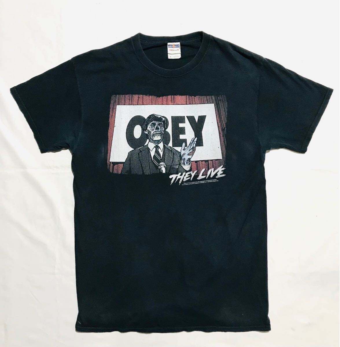 Movie Tee【THEY LIVE/OBEY】サイズM/ゼイリブ/ジョンカーペンター/映画Tee拍卖
