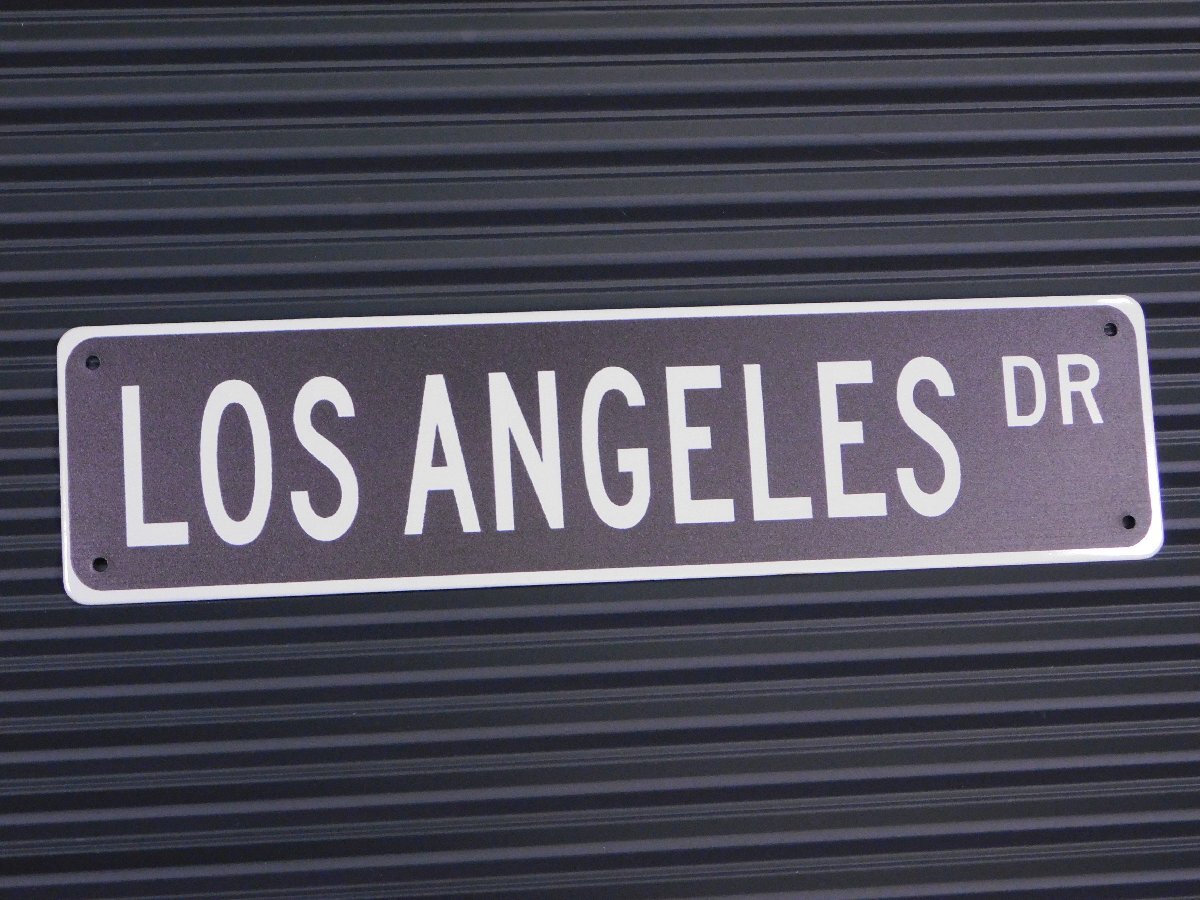 ◆送料\390◆【LOS ANGELES DR・ロサンゼルス】※《メタルサインボード / 100×400mm》 アメリカン雑貨 ブリキ看板拍卖
