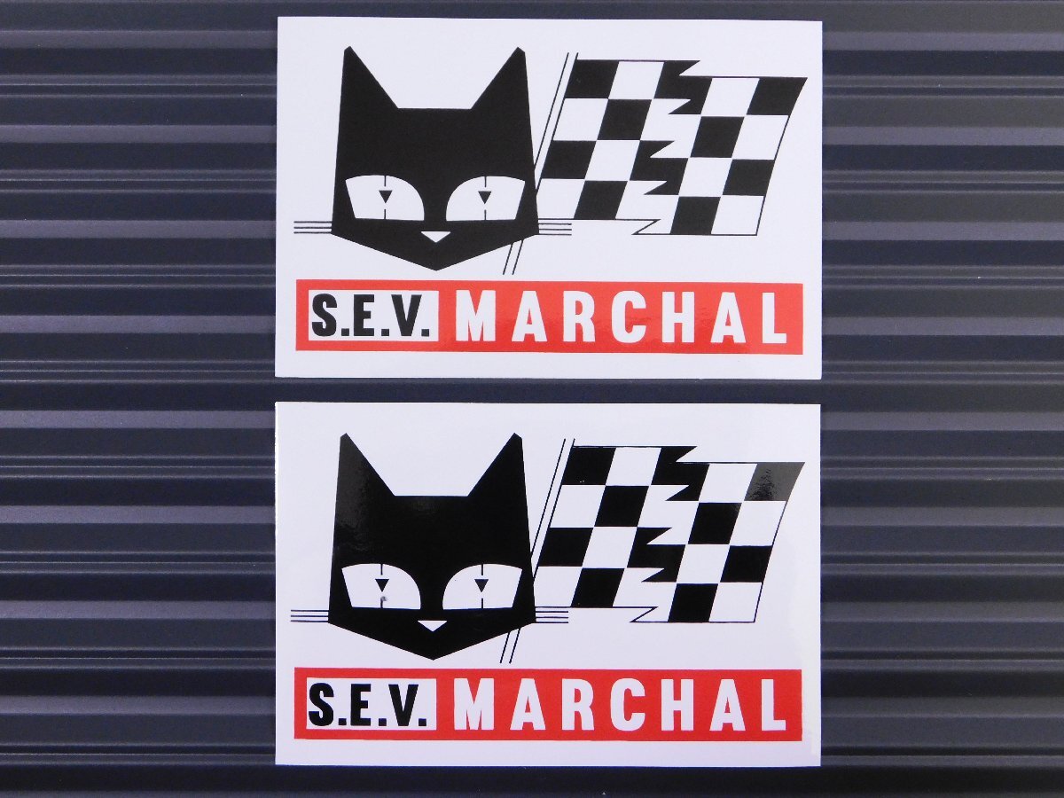 ◆送料\110◆【S.E.V MARCHAL・マーシャル】※《レーシングステッカー/2枚セット》 (品番ms115) アメリカン雑貨 ガレージ拍卖