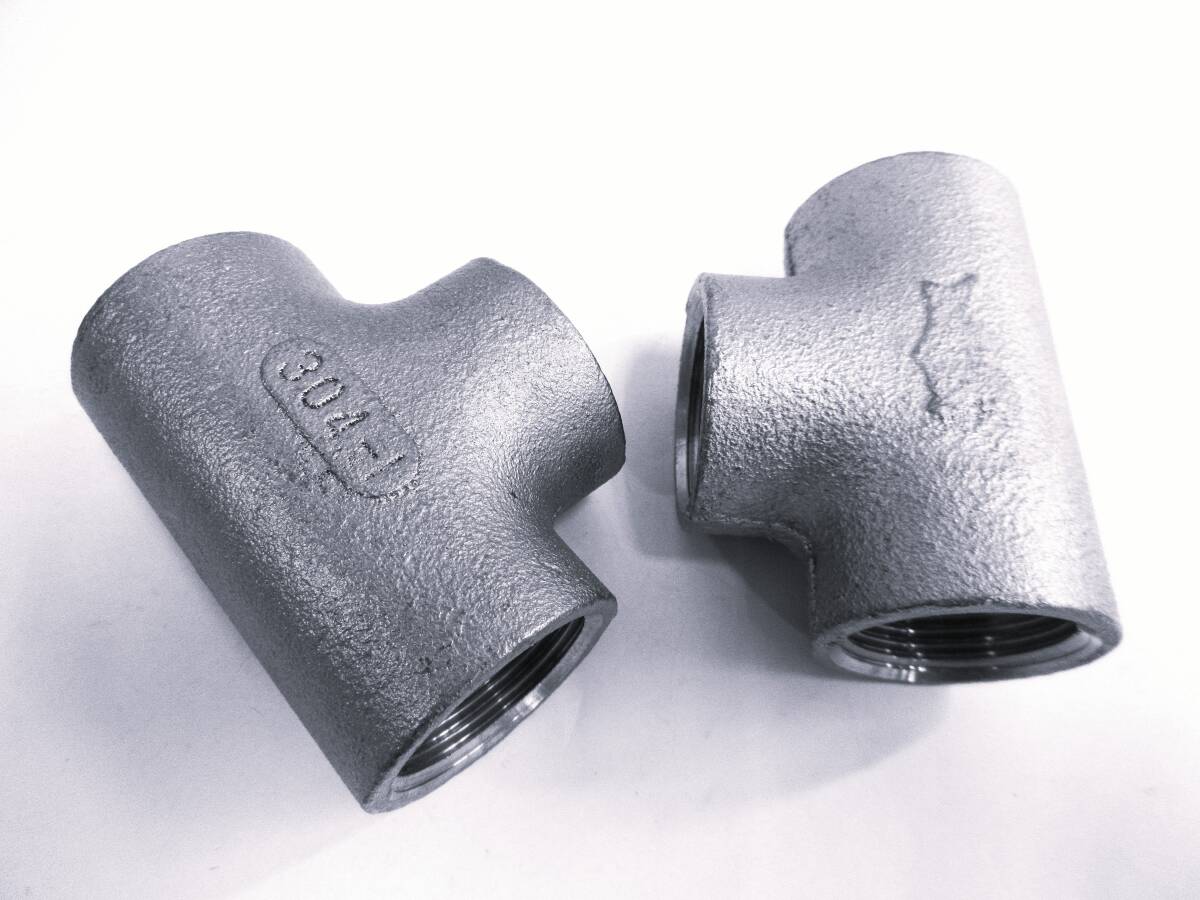 未使用品在庫処分 SUSチーズ 1B 2個組 ネジ込み式管継手ステンレスチーズ25A拍卖