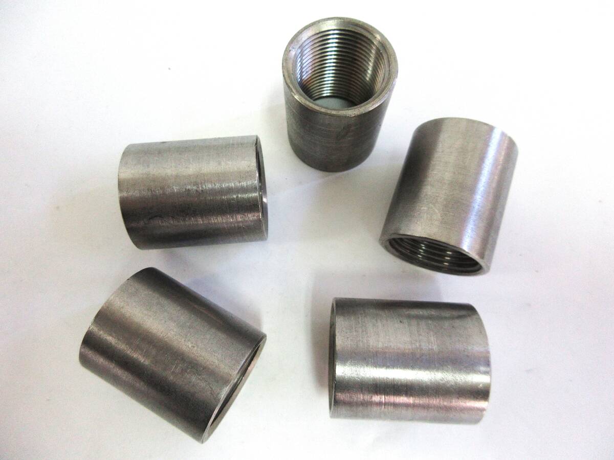 未使用品在庫処分 SUSソケット 3/4B 5個組 ネジ込み式管継手ステンレスソケット拍卖