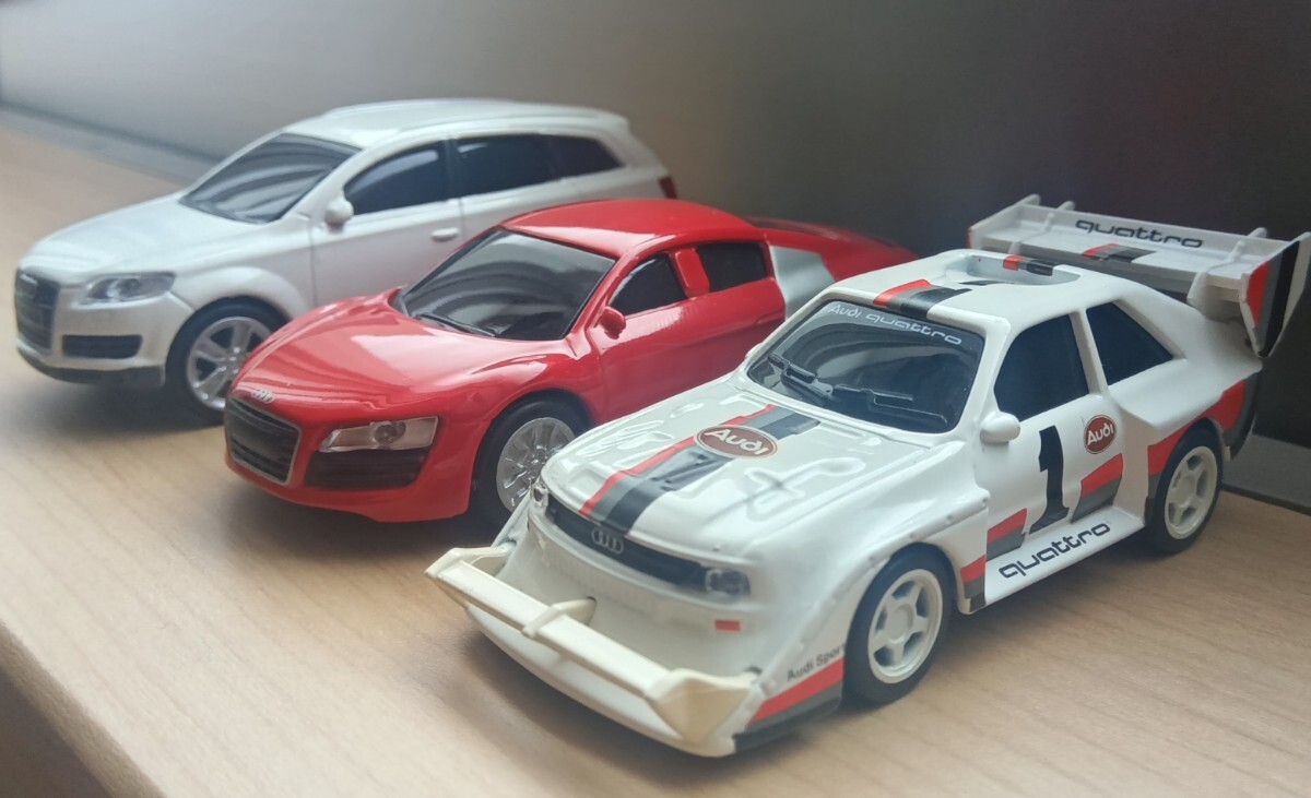 アウディ×サントリーコラボミニカー 3台セット 送料無料 ゆうパケットポストmini拍卖