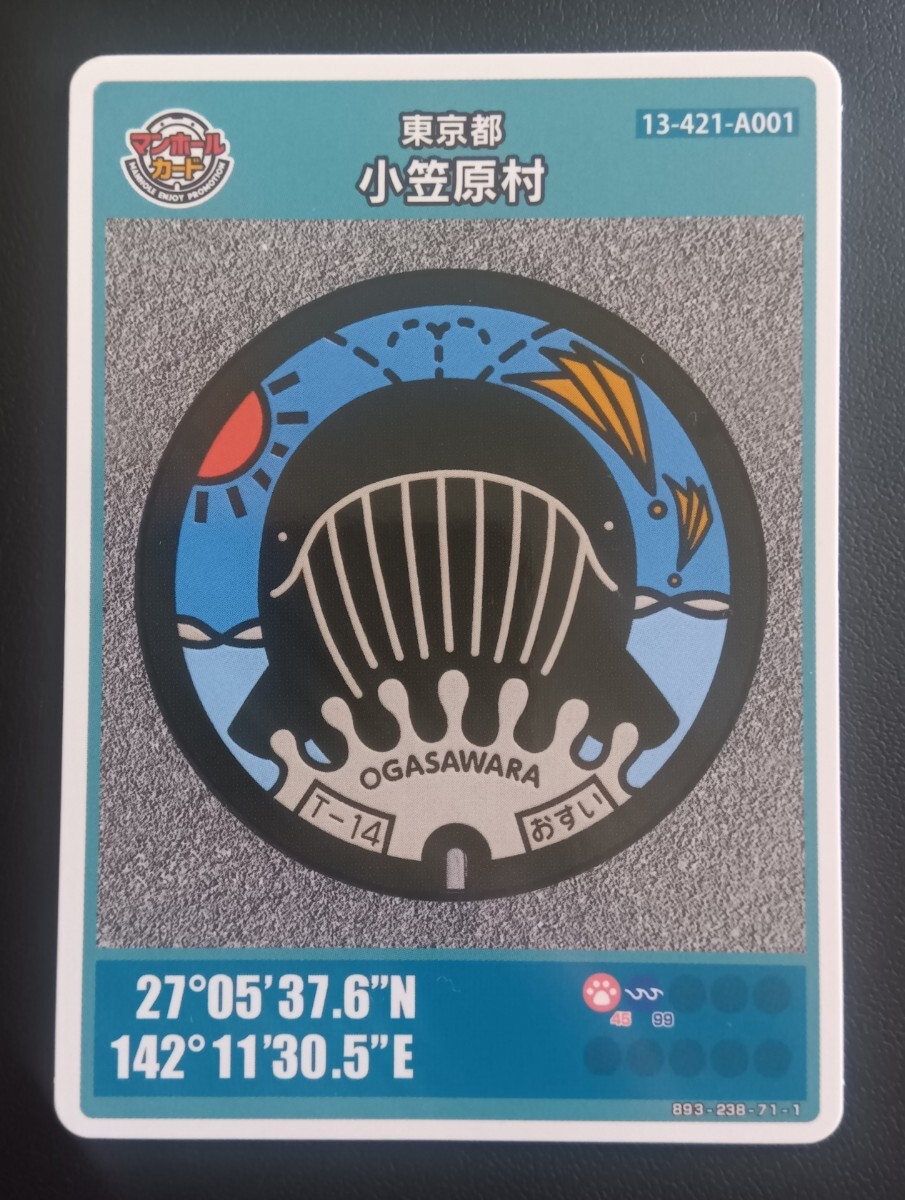 小笠原村 マンホールカード ゆうパケットポストmini 送料無料拍卖