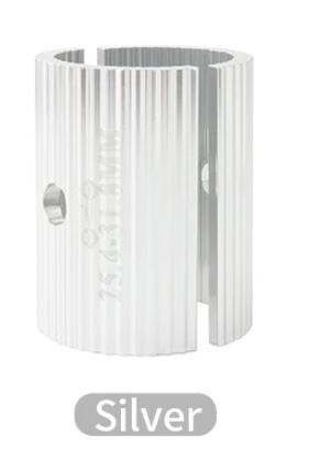 MUQZI 1 ペア自転車ハンドルバーシム ,シルバー ハンドルバー用 変換アダプター シム 25.4〜mm 41mm スペーサー拍卖